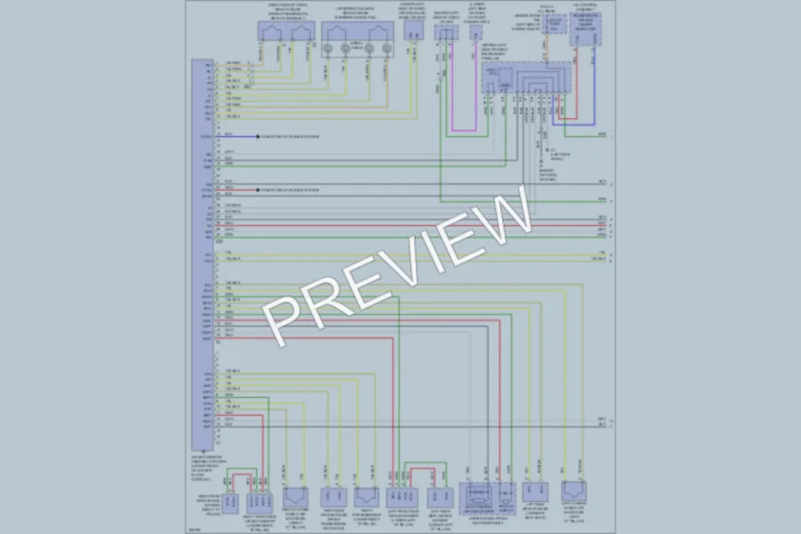 2012 Toyota Avalon Supplemental Restraints wiring diagram preview