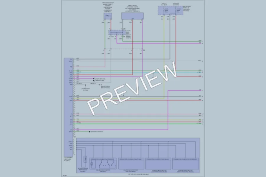 2012 Toyota Camry Air Conditioning wiring diagram preview