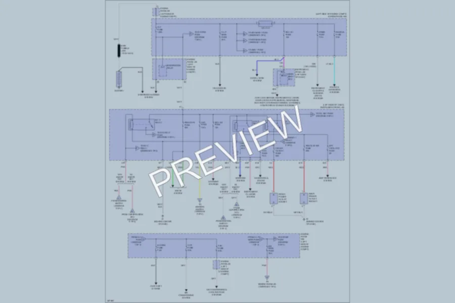 2012 Toyota Camry Power Distribution wiring diagram preview