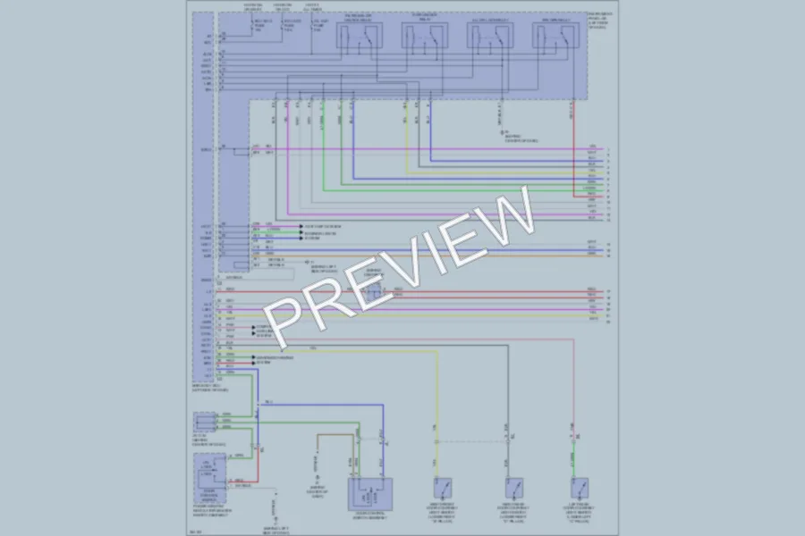2012 Toyota Camry Power Door Locks wiring diagram preview