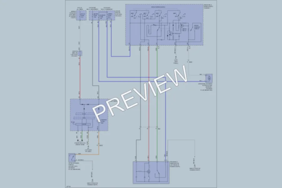 2012 Toyota Matrix Wiper Washer wiring diagram preview