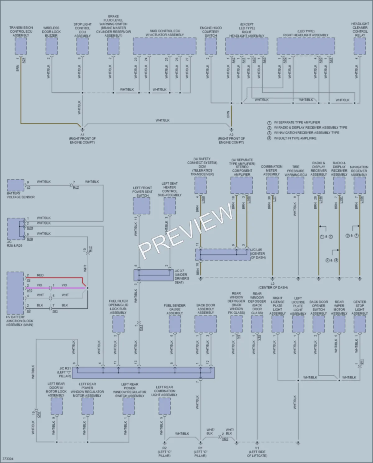 2012 Toyota Plug In Ground Distribution wiring diagram preview