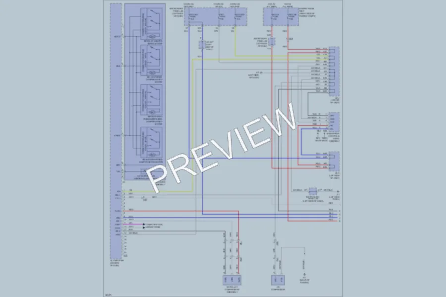 2012 Toyota RAV4 Air Conditioning wiring diagram preview