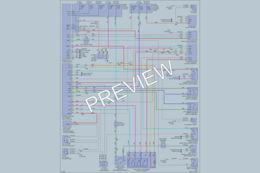 2012 Toyota Sequoia Trunk Tailgate Fuel Door wiring diagram preview