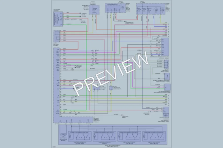 2012 Toyota Sienna Air Conditioning wiring diagram preview