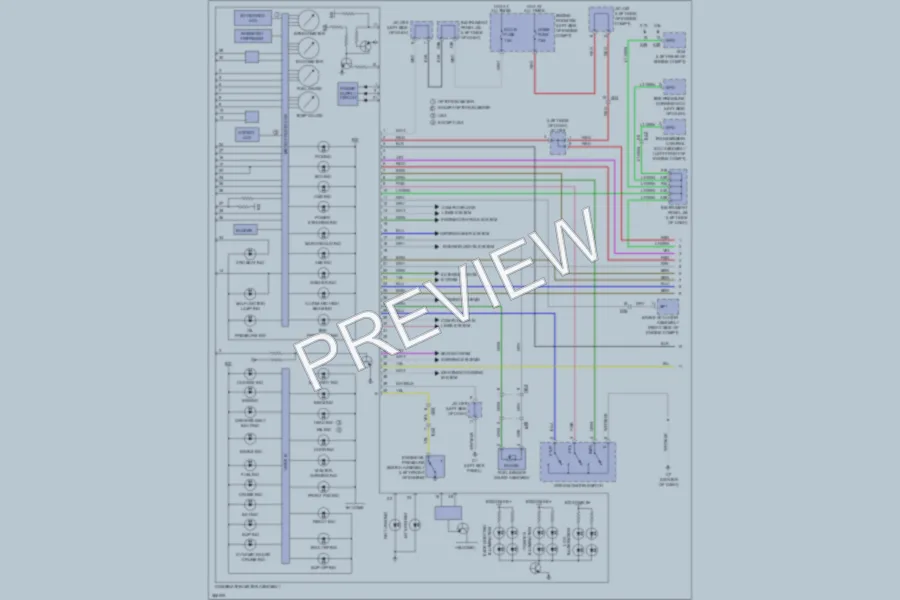 2012 Toyota Sienna Instrument Cluster wiring diagram preview