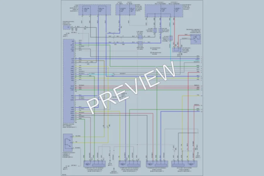 2012 Toyota Sienna Power Seats wiring diagram preview