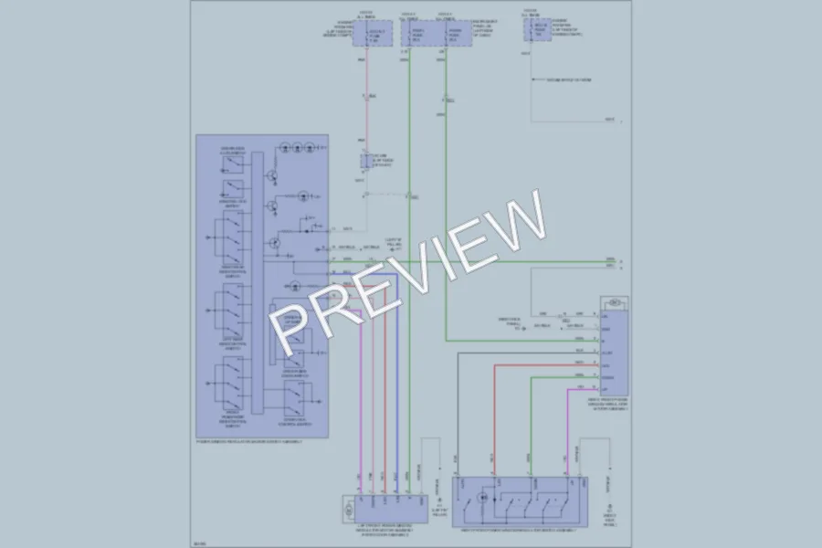 2012 Toyota Sienna Power Windows wiring diagram preview