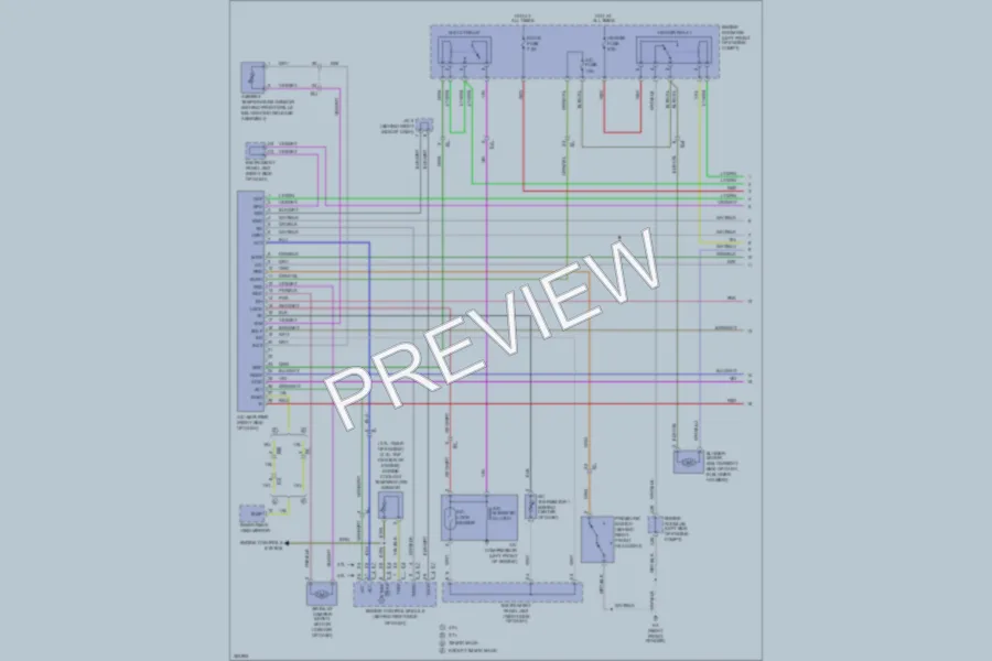 2012 Toyota Tacoma Air Conditioning wiring diagram preview