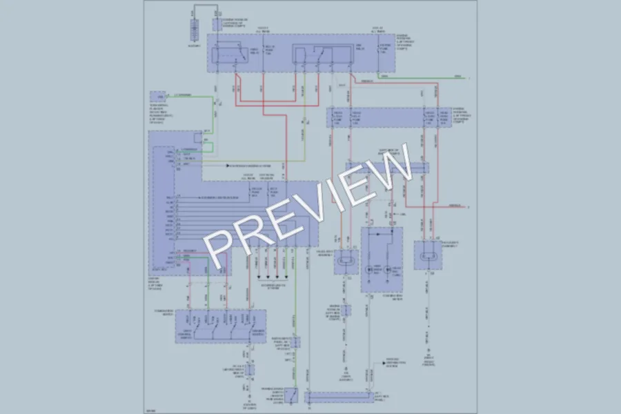 2012 Toyota Tacoma Headlights wiring diagram preview