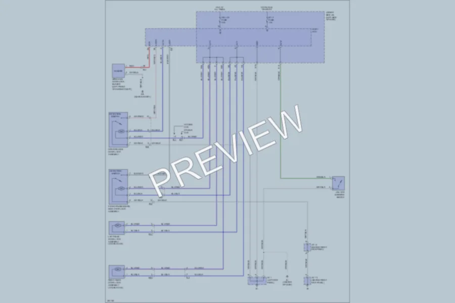 2012 Toyota Tacoma Power Door Locks wiring diagram preview