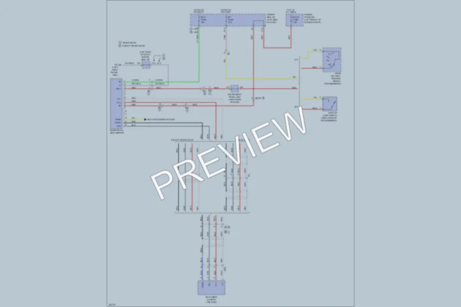 2012 Toyota Tacoma Power Mirrors wiring diagram preview