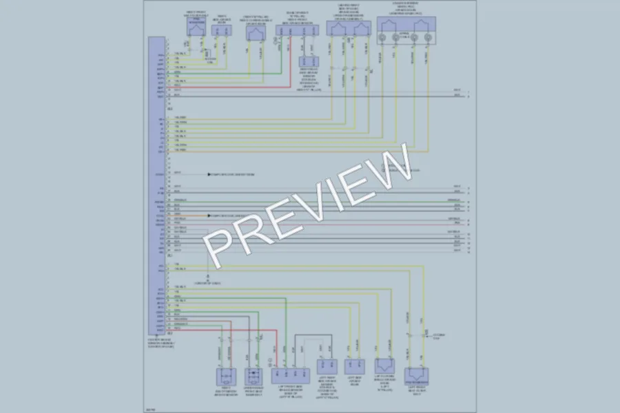 2012 Toyota Tacoma Supplemental Restraints wiring diagram preview