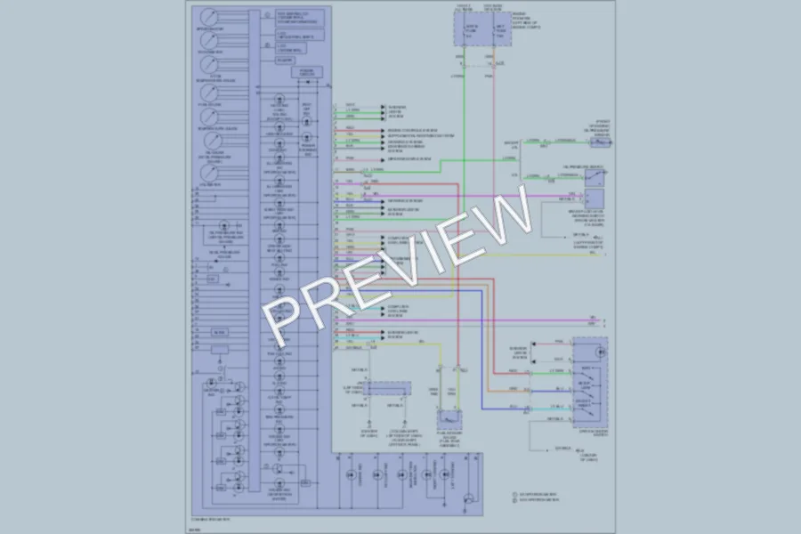 2012 Toyota Tundra Instrument Cluster wiring diagram preview