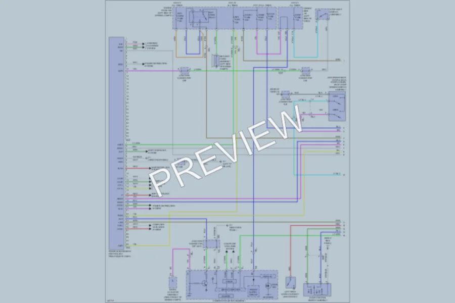 2012 Toyota Venza Power Door Locks wiring diagram preview