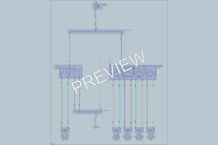 2012 Toyota Venza Power Seats wiring diagram preview
