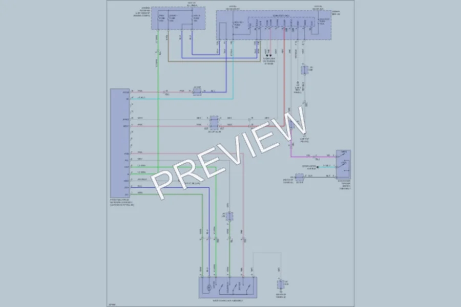 2012 Toyota Venza Trunk Tailgate Fuel Door wiring diagram preview