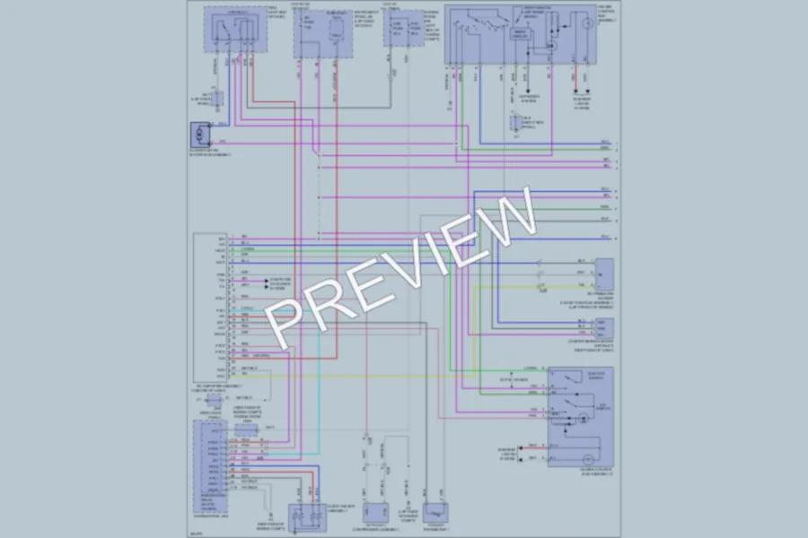 2012 Toyota Yaris Air Conditioning wiring diagram preview
