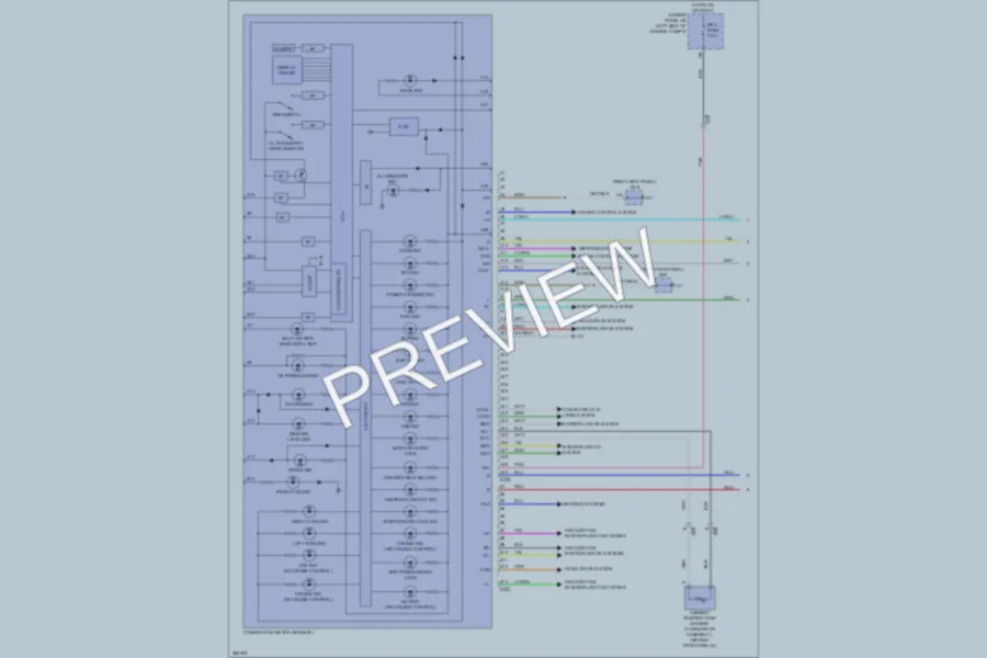 2012 Toyota Yaris Instrument Cluster wiring diagram preview