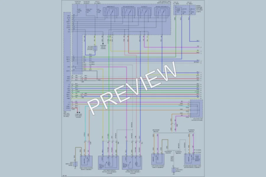 2012 Toyota Yaris Power Door Locks wiring diagram preview