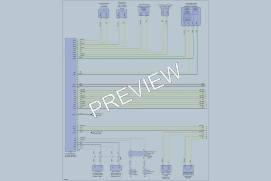 2012 Toyota Yaris Supplemental Restraints wiring diagram preview