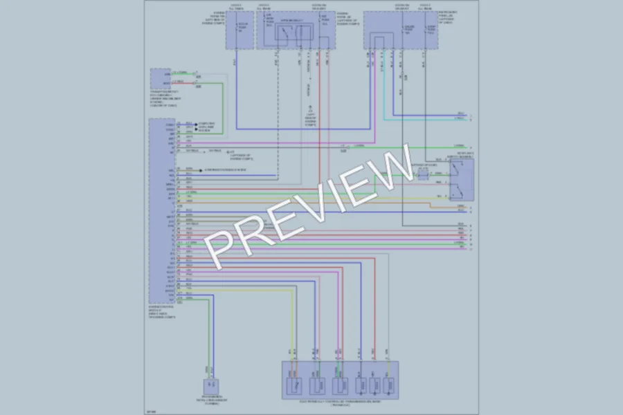 2012 Toyota Yaris Transmission wiring diagram preview