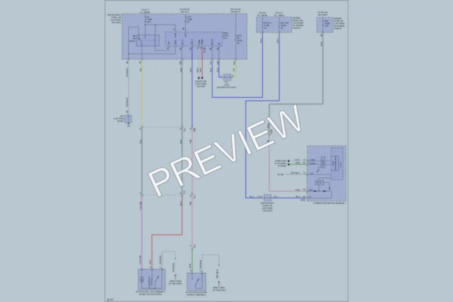 2012 Toyota Yaris Trunk Tailgate Fuel Door wiring diagram preview