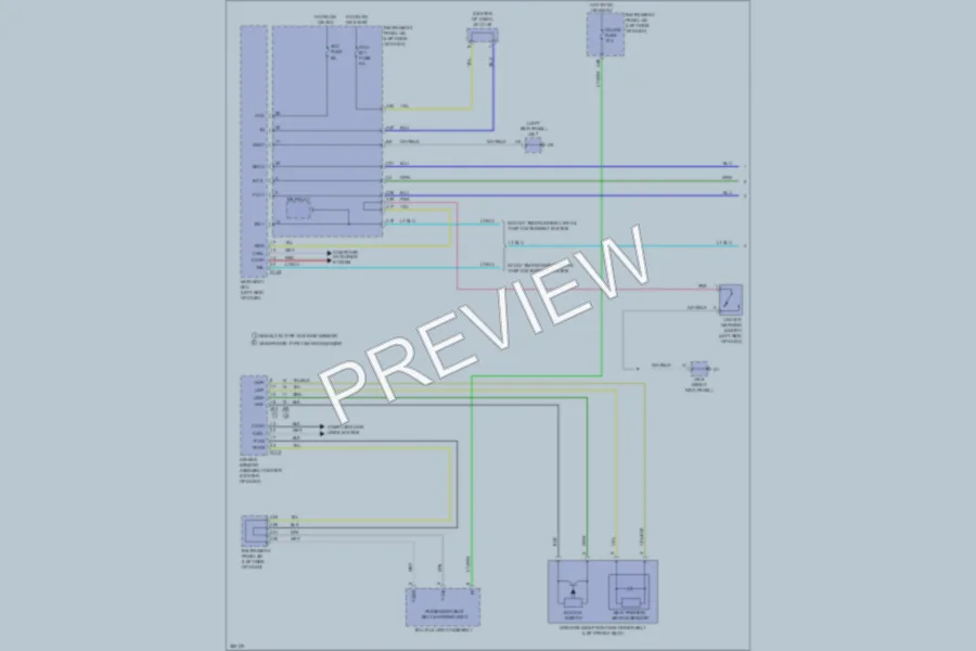 2012 Toyota Yaris Warning Systems wiring diagram preview