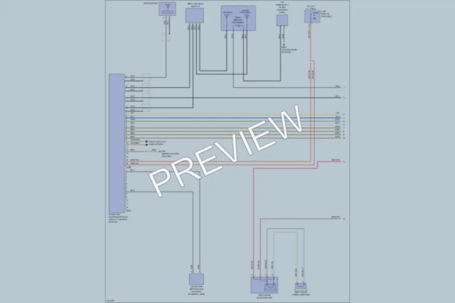 2012 Volkswagen Beetle Navigation wiring diagram preview