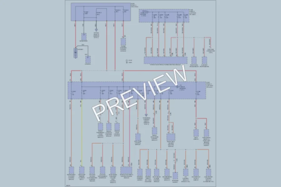 2012 Volkswagen Beetle Power Distribution wiring diagram preview
