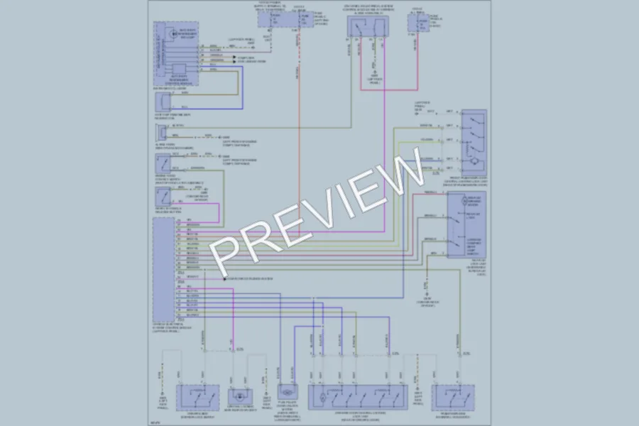2012 Volkswagen Beetle Power Door Locks wiring diagram preview