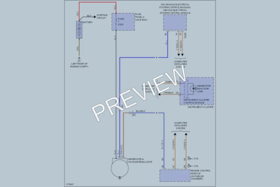 2012 Volkswagen Beetle Starting Charging wiring diagram preview