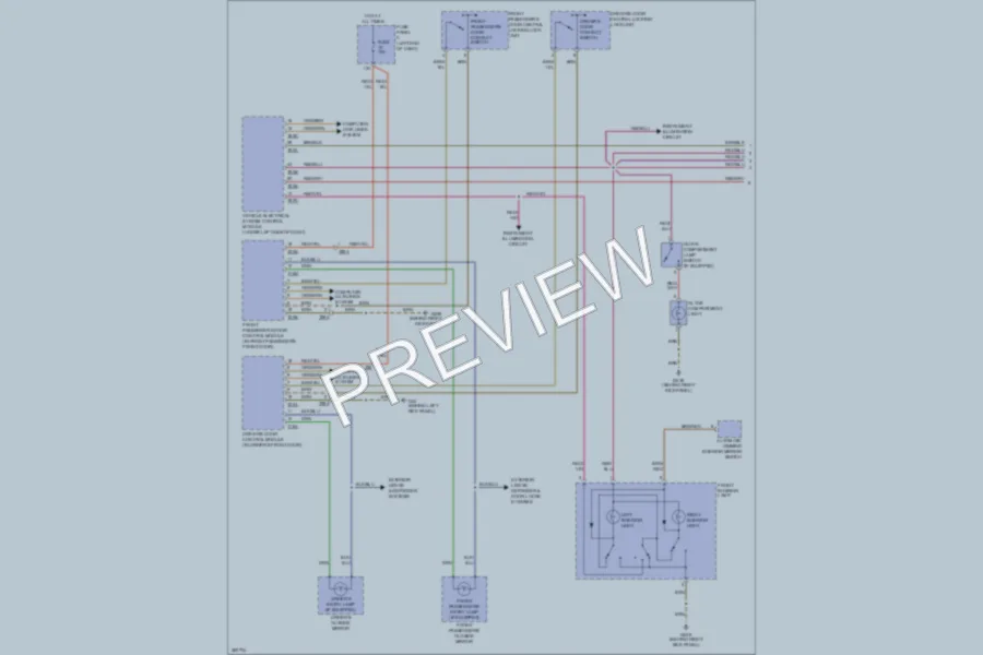 2012 Volkswagen Eos Interior Lights wiring diagram preview