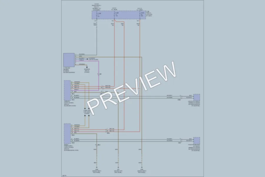 2012 Volkswagen Eos Power Mirrors wiring diagram preview