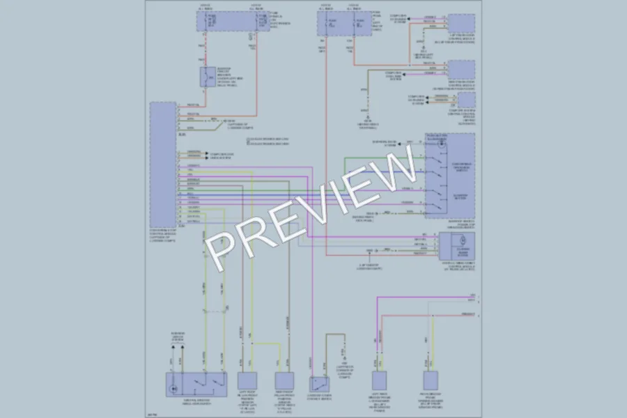 2012 Volkswagen Eos Power Top Sunroof wiring diagram preview