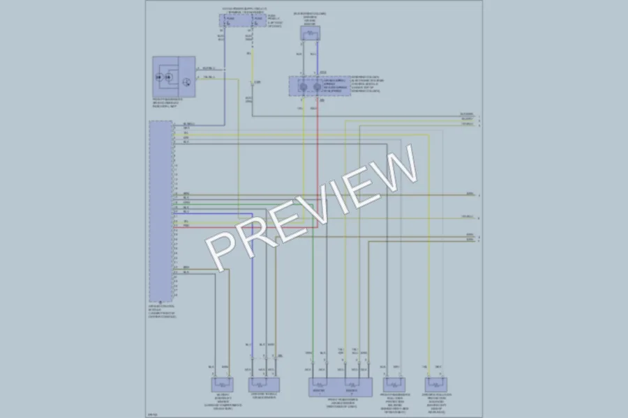 2012 Volkswagen Eos Supplemental Restraints wiring diagram preview