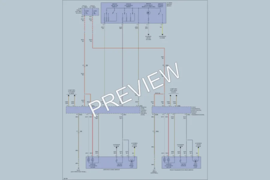 2012 Volkswagen 4D Wagon Power Mirrors wiring diagram preview