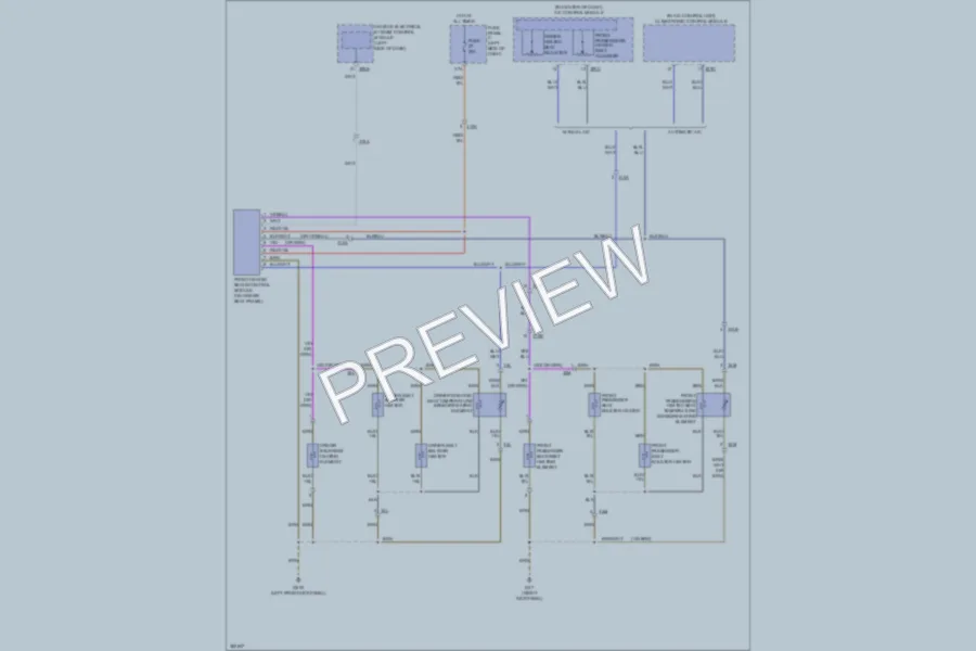2012 Volkswagen 4D Wagon Power Seats wiring diagram preview