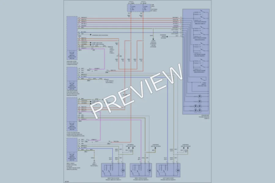2012 Volkswagen 4D Wagon Power Windows wiring diagram preview