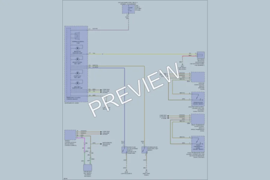 2012 Volkswagen 4D Wagon Warning Systems wiring diagram preview