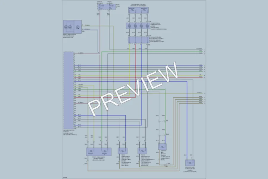 2012 Volkswagen GTI Supplemental Restraints wiring diagram preview