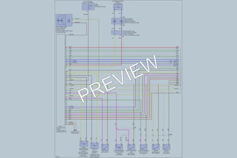 2012 Volkswagen Golf Supplemental Restraints wiring diagram preview