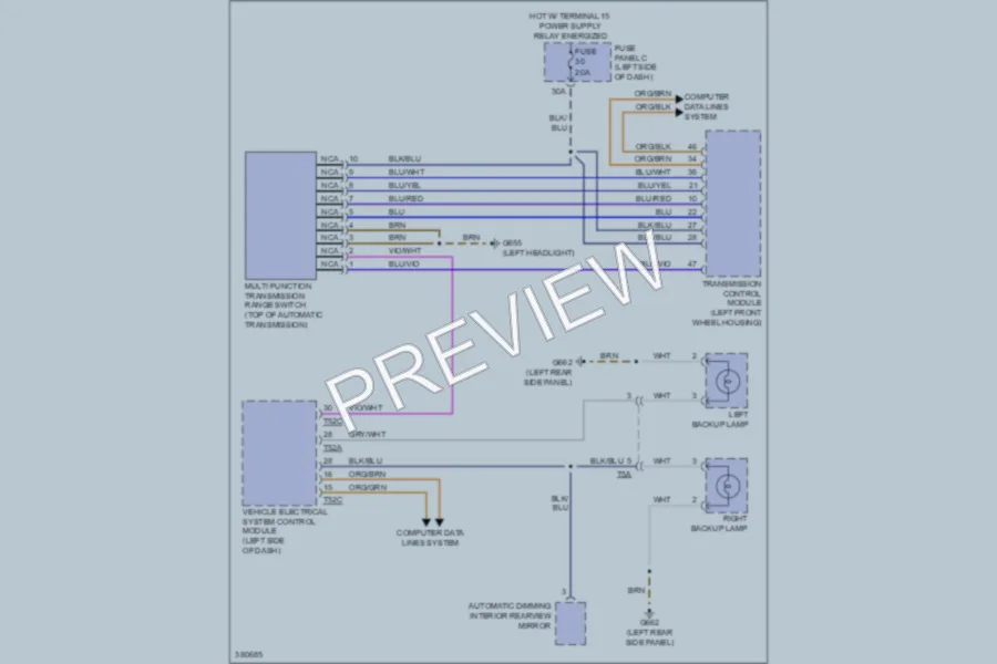 2012 Volkswagen GolfR Exterior Lights wiring diagram preview