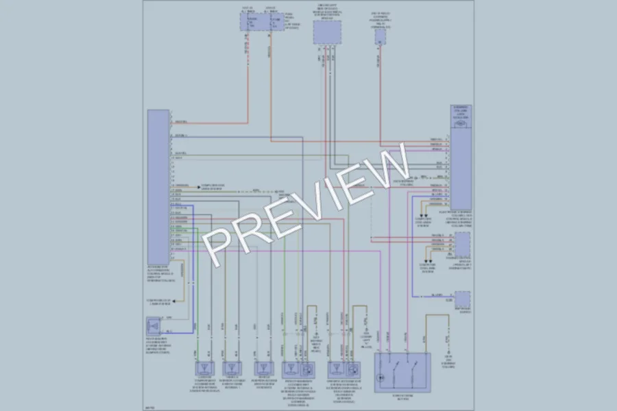 2012 Volkswagen 4D Sedan Anti Theft wiring diagram preview