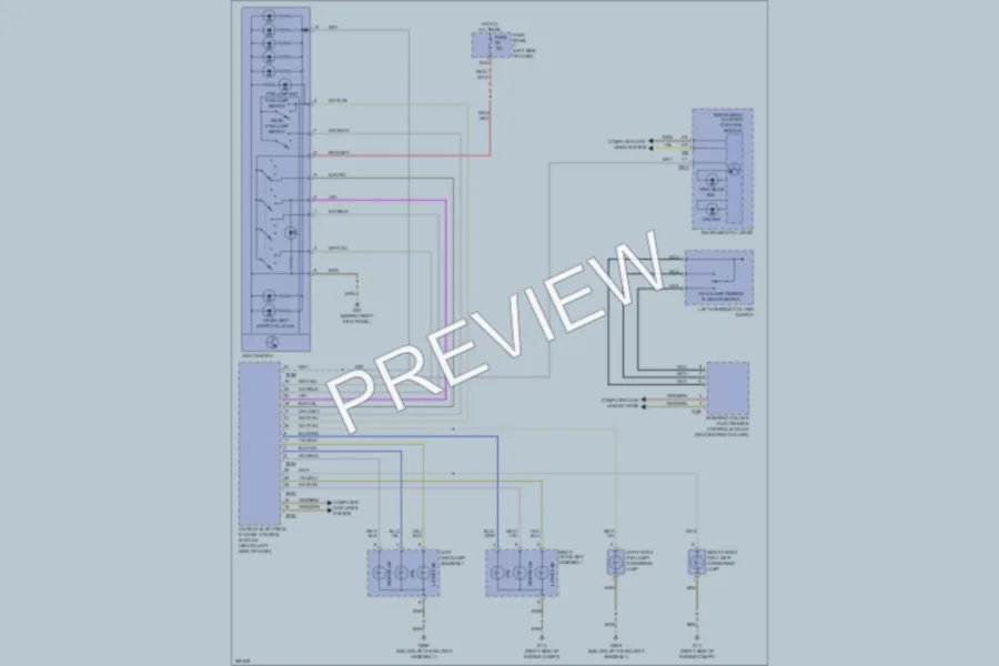 2012 Volkswagen 4D Sedan Headlights wiring diagram preview
