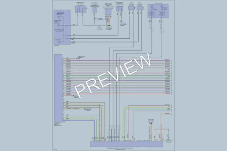 2012 Volkswagen 4D Sedan Navigation wiring diagram preview