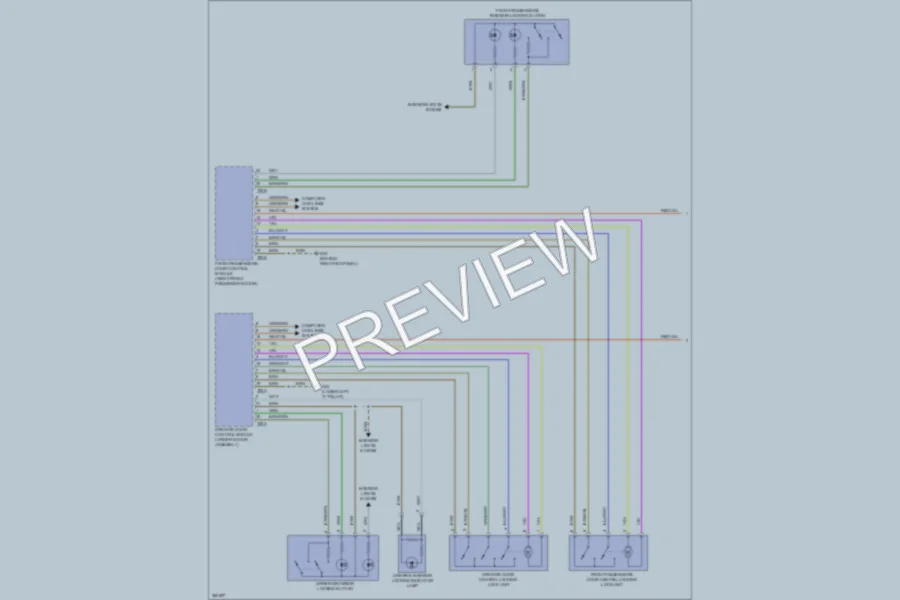 2012 Volkswagen 4D Sedan Power Door Locks wiring diagram preview