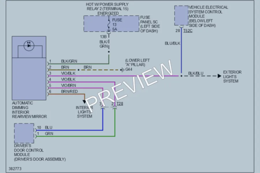 2012 Volkswagen 4D Sedan Power Mirrors wiring diagram preview
