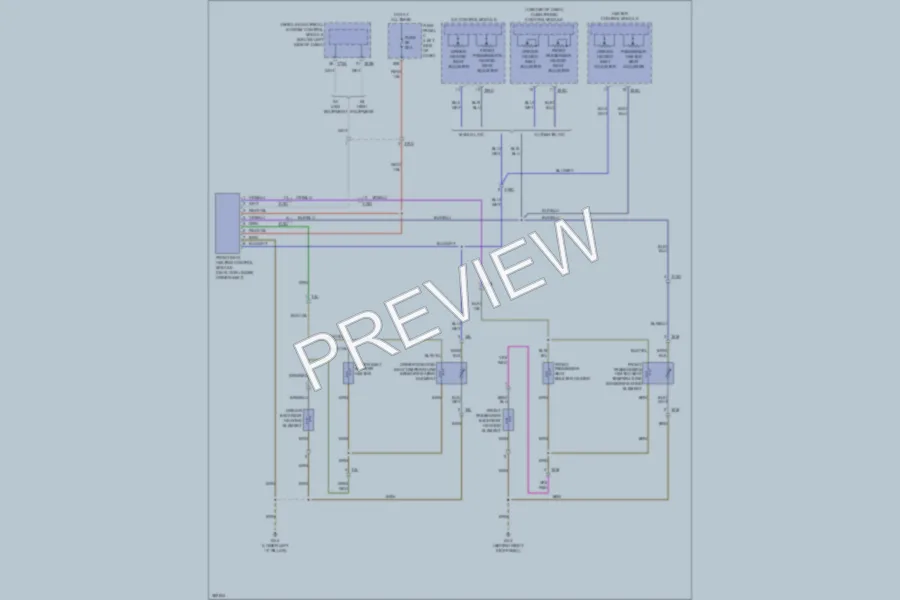 2012 Volkswagen 4D Sedan Power Seats wiring diagram preview