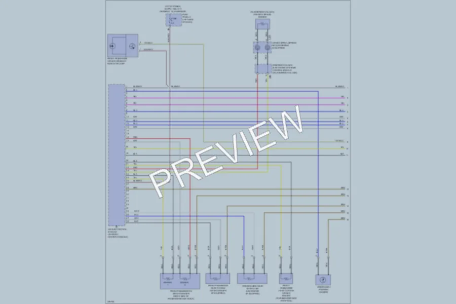 2012 Volkswagen 4D Sedan Supplemental Restraints wiring diagram preview
